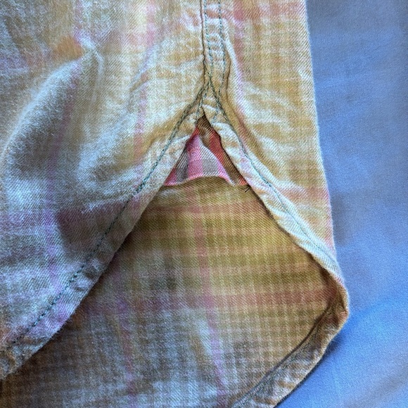 Free People x Tricia Fix Twofer Top Collared Button Down Long Sleeve Shirt NWT! - Picture 9 of 12